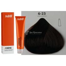 Стійка крем-фарба для волосся 6.23 перламутрово-золотистий темний блондин Creme Ducastel Subtil, 60 мл