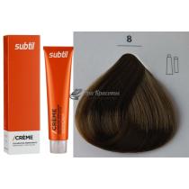 Стійка крем-фарба для волосся 8 світлий блондин Creme Ducastel Subtil, 60 мл