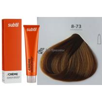 Стійка крем-фарба для волосся 8.73 каштановий золотистий світлий блондин Creme Ducastel Subtil, 60 мл