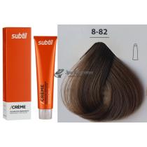 Стійка крем-фарба для волосся 8.82 світлий блондин бежевий перламутровий Creme Ducastel Subtil, 60 мл