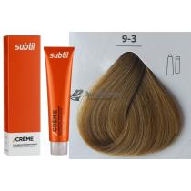 Стійка крем-фарба для волосся 9.3 золотистий дуже світлий блондин Creme Ducastel Subtil, 60 мл