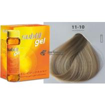 Стійка гелева фарба для волосся 11.10 дуже світлий блондин попелясто-натуральний Gel Ducastel Subtil, 50 мл