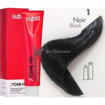 Тонуюча крем-фарба для волосся 1 Noir чорний Tone HD Ducastel Subtil, 60 мл