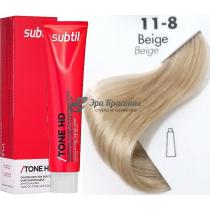 Тонуюча крем-фарба для волосся 11.8 Beige бежевий Tone HD Ducastel Subtil, 60 мл
