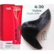 Тонуюча крем-фарба для волосся 4.20 Violine інтенсивно-фіолетовий Tone HD Ducastel Subtil, 60 мл