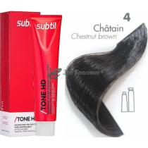 Тонуюча крем-фарба для волосся 4 Chatain шатен Tone HD Ducastel Subtil, 60 мл