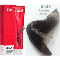 Тонуюча крем-фарба для волосся 5.31 Praline праліне Tone HD Ducastel Subtil, 60 мл