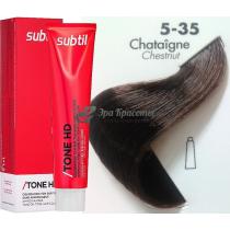 Тонуюча крем-фарба для волосся 5.35 Chataigne каштан Tone HD Ducastel Subtil, 60 мл