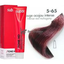 Тонуюча крем-фарба для волосся 5.65 Rouge Acajou Intense інтенсивний червоний махагон Tone HD Ducastel Subtil, 60 мл
