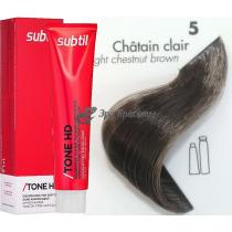 Тонуюча крем-фарба для волосся 5 Chatain Clair світлий шатен Tone HD Ducastel Subtil, 60 мл