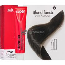 Тонуюча крем-фарба для волосся 6 Blond Fonce темно-русявий Tone HD Ducastel Subtil, 60 мл