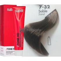 Тонуюча крем-фарба для волосся 7.32 Sable пісочний Tone HD Ducastel Subtil, 60 мл