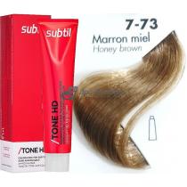 Тонуюча крем-фарба для волосся 7.73 Marron Miel каштановий медовий Tone HD Ducastel Subtil, 60 мл