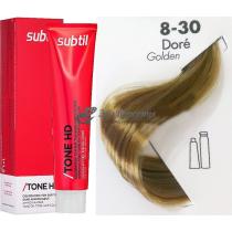Тонуюча крем-фарба для волосся 8.30 Dore блондин золотистий Tone HD Ducastel Subtil, 60 мл