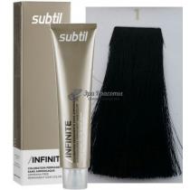 Стійка крем-фарба для волосся без аміаку 1 Чорний Infinite Ducastel Subtil, 60 мл