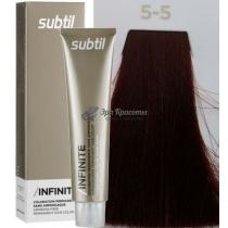 Стійка крем-фарба для волосся без аміаку 5.5 Світлий шатен махагоновий Infinite Ducastel Subtil, 60 мл