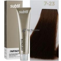 Стійка крем-фарба для волосся без аміаку 7.23 Блондин перламутрово-золотистий Infinite Ducastel Subtil, 60 мл