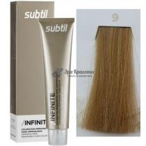 Стійка крем-фарба для волосся без аміаку 9 Дуже світлий блондин Infinite Ducastel Subtil, 60 мл