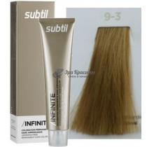 Стійка крем-фарба для волосся без аміаку 9.3 Дуже світлий блондин золотистий Infinite Ducastel Subtil, 60 мл