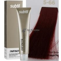 Стійка крем-фарба для волосся без аміаку 5.66 Світлий шатен насичений червоний Infinite Ducastel Subtil, 60 мл