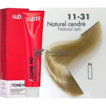 Тонуюча крем-фарба для волосся 11.31 Natural Ash дуже світлий блондин золотисто-попелястий Tone HD Ducastel Subtil, 60 мл