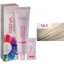 Крем-фарба для волосся 12/1 Екстра попелястий блондин jNOWA Siena Chromatic Save, 90 мл