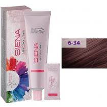 Крем-фарба для волосся 6/34 Темний Тиціан jNOWA Siena Chromatic Save, 90 мл