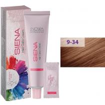 Крем-фарба для волосся 9/34 Ніжно-персиковий jNOWA Siena Chromatic Save, 90 мл