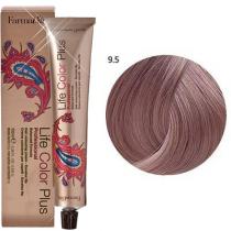 Стійка крем-фарба для волосся 9.5 Дуже світлий блондин червоне дерево Life Color Plus Farmavita, 100 мл