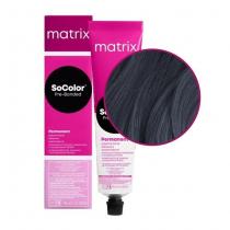 Стійка фарба для волосся 1А Попелястий синьо-чорний Matrix Socolor Pre-Bonded, 90 мл