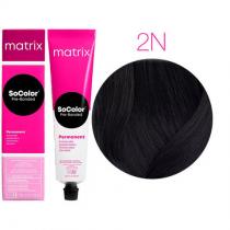 Стійка фарба для волосся 2N Натуральний чорний Matrix Socolor Pre-Bonded, 90 мл