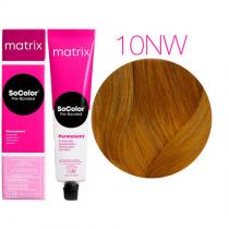 Стійка фарба для волосся 10NW Натуральний теплий дуже світлий блондин Matrix Socolor Pre-Bonded, 90 мл
