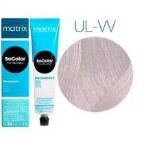 Стійка ультраосвітлювальна фарба для волосся UL-W Перламутровий глибокий ультра блонд Matrix Socolor Pre-Bonded Blonde, 90 мл