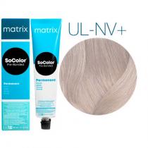 Стійка ультраосвітлювальна фарба для волосся UL-NV+ Натуральний перламутровий ультра блонд плюс Matrix Socolor Pre-Bonded Blonde, 90 мл