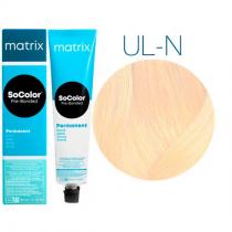 Стійка ультраосвітлювальна фарба для волосся UL-N Натуральний ультра блонд Matrix Socolor Pre-Bonded Blonde, 90 мл