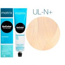 Стійка ультраосвітлювальна фарба для волосся UL-N+ ​​Натуральний ультра блонд плюс Matrix Socolor Pre-Bonded Blonde, 90 мл