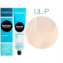 Стійка ультраосвітлювальна фарба для волосся UL-P Перлинний ультра блонд Matrix Socolor Pre-Bonded Blonde, 90 мл