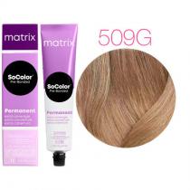 Крем-фарба для сивого волосся 509G Золотистий дуже світлий блондин Matrix SoColor Pre-Bonded Extra Coverage, 90 мл