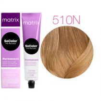 Крем-фарба для сивого волосся 510N Натуральний світлий блондин Matrix SoColor Pre-Bonded Extra Coverage, 90 мл