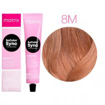 Фарба для волосся без аміаку 8M світлий блондин мокка Matrix Socolor Sync Pre-Bonded, 90 мл