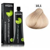 Фарба для волосся без аміаку 10.1 дуже дуже яскравий блондин попелястий Inoa Mix L'oreal, 60 мл