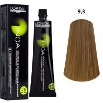 Фарба для волосся без аміаку 9.3 дуже світлий блондин золотистий Inoa Mix L'oreal, 60 мл