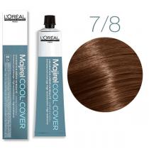 Стійка фарба для сивого волосся 7.8 блондин мокка Majirel Cool Cover L'oreal, 50 мл