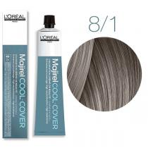 Стійка фарба для сивого волосся 8.1 світлий блондин попелястий Majirel Cool Cover L'oreal, 50 мл