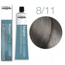 Стійка фарба для сивого волосся 8.11 світлий блондин глибокий попелястий Majirel Cool Cover L'oreal, 50 мл