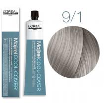 Стійка фарба для сивого волосся 9.1 дуже світлий блондин Majirel Cool Cover L'oreal, 50 мл