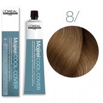 Стійка фарба для сивого волосся 8 світлий блондин Majirel Cool Cover L'oreal, 50 мл