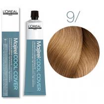 Стійка фарба для сивого волосся 9 Дуже світлий блондин Majirel Cool Cover L'oreal, 50 мл