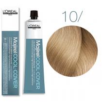 Стійка фарба для сивого волосся 10 дуже дуже світлий блондин Majirel Cool Cover L'oreal, 50 мл