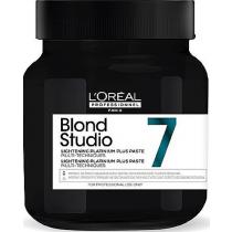 Паста для освітлення волосся до 7 рівнів з аміаком Platinum L'Oreal Blond Studio Bonder Inside Multi Techniques, 500 г